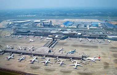 Narita International Airport in Chiba Prefecture, Japan