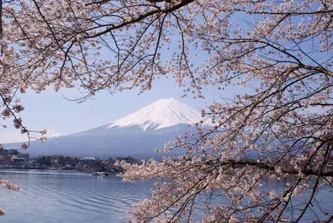 View of Mount Fuji from Kawaguchiko, Yamanashi