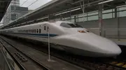 Shinkansen bullet train in Japan